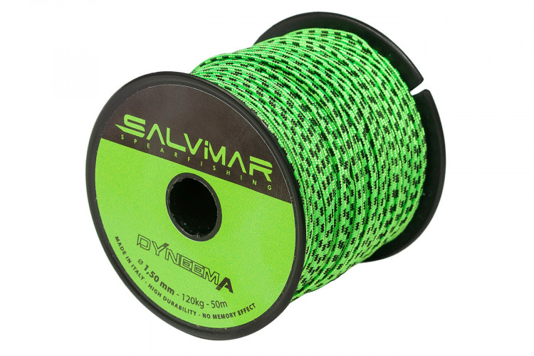 Линь Salvimar DYNEEMA зеленый ø 1,5 мм 120 кг (за 1м)